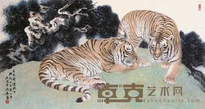 马欣乐 2006年作 英雄松风 镜心 69×163cm